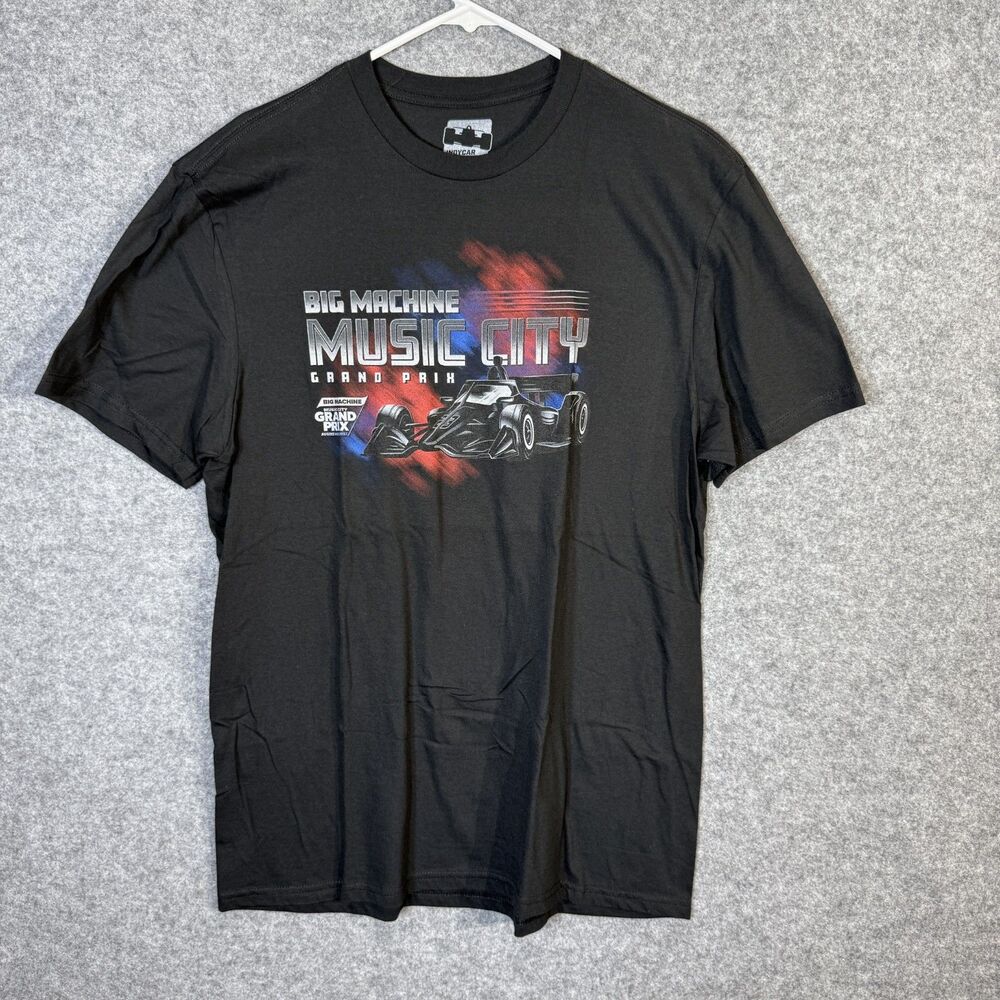 Official Indycar Big Machine Music City Grand Prix 2023 Mens Tshirt Size L NEW